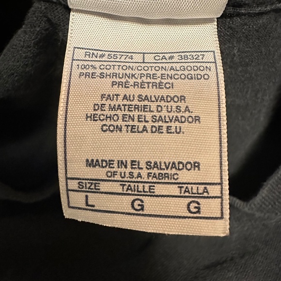 VINTAGE AAA Alstyle Black Rhinestone Skull Crossbone Graphic T-Shirt Y2K Biker L - Picture 8 of 9